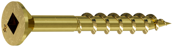 Image of Simpson WSC Wood Screw (Collated) - #8 x 1-1/2" #2 Square, Flat Head, Yellow Zinc (2000/Box)