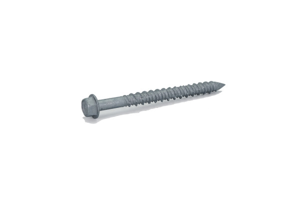 1/4" x 2-3/4" CONFAST® 410 Stainless Steel Hex Washer Head Masonry Screw, 50/Box