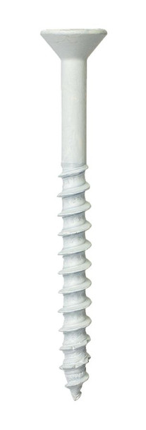 Picture of 1/4" x 2-1/4" Simpson Strong-Tie Titen Turbo® Star Flat-Head Concrete Screw, White, TNTW25214TF, 100/Box