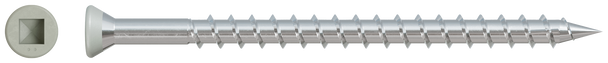 Image of Simpson Trim-Head Screw - Sharp Point (Collated) - #7 x 2-1/2" #2 Square 305 Stainless Steel Gray (1100/Box)