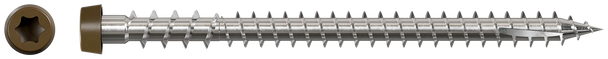 Image of Simpson Deck-Drive™ DCU COMPOSITE Screw (Collated) - #10 x 2-3/4" 316 Stainless Steel, Brown 01 (1000/Box)