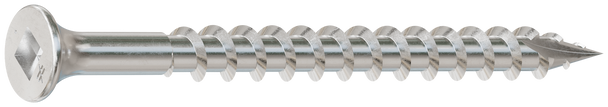 Image of Simpson SS3DSC212BS316 Bugle-Head Wood Screw (Collated) — #10 x 2-1/2 #3 Square Drive, 316 (1500/Box)