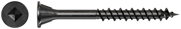 Image of Simpson WSHL Subfloor Screw (Collated) - #7 x 1-3/4" #2 Square Drive, Gray Phosphate (2000/Box)