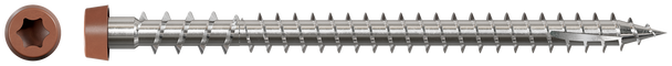 Image of Simpson Deck-Drive™ DCU COMPOSITE Screw (Collated) - #10 x 2-3/4" 316 Stainless Steel, Red (1000/Box)