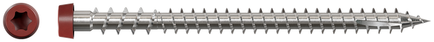 Image of Simpson Deck-Drive™ DCU COMPOSITE Screw (Collated) - #10 x 2-3/4" 316 Stainless Steel, Red 01 (1000/Box)
