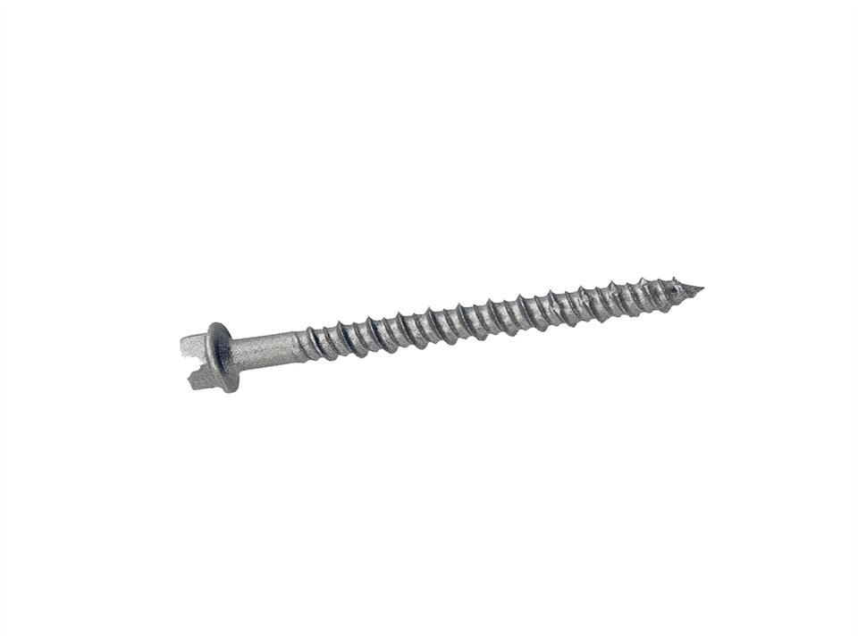 3/16" x 1-1/4" 410 Stainless Steel Hex Tapper Concrete Screw, 100/Box