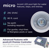 S.R. Smith 12 Volt & 2 Watt TERO Micro LED Pool Accent Light FLED-TM-C