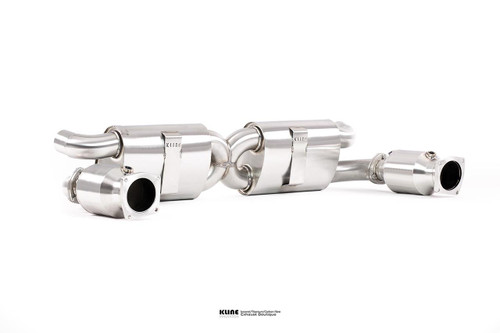 Kline Innovation Porsche 997 Turbo Silencer Section (TUV and 200 Cell Cat Pipe Set