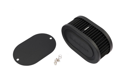 Pleated Carb Intake Air Filter MultiFit Blank Plate 65mm Int Height - PR-RS2V2-245-403