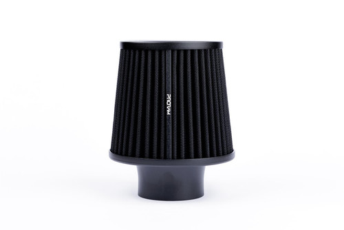 Universal Pleated Multi Fit Cone Air Filter - 63mm OD Aluminium Neck - PJ-150-63-BK