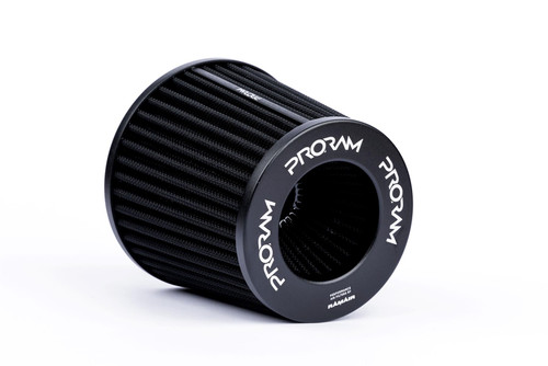 Universal Pleated Multi Fit Cone Air Filter + Silicone - 90mm OD - PJ-150-90-BK-KIT