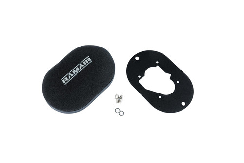 Domed Carb Air Filter & Baseplate to fit Weber 32/34 DMTL, DMTR, DATR - 100mm Internal Height - RS2D-239-100