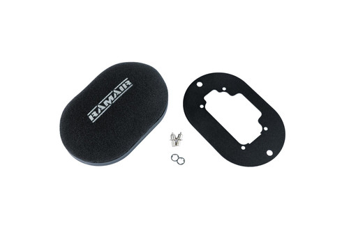 Domed Carb Air Filter & Baseplate to fit Weber 32/36 DGV/DGEV, 38 DGAS/DGMS - 65mm Internal Height - RS2D-238-065