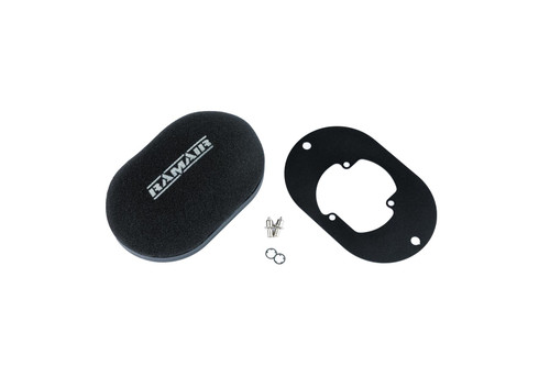 Domed Carb Air Filter & Baseplate to fit Pierburg 2E2, 2E3, 2E-E - 65mm Internal Height - RS2D-205-065