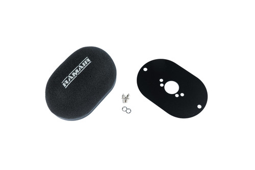 Domed Carb Air Filter & Baseplate to fit SU HS4, HIF4, HIF38 1.5in 40mm Internal Height - RS2D-201-040