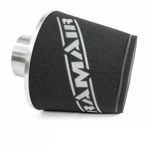 Ramair Large Foam Filter Aluminium Base 90mm (3.5inch) OD Silver - JS-090-SL