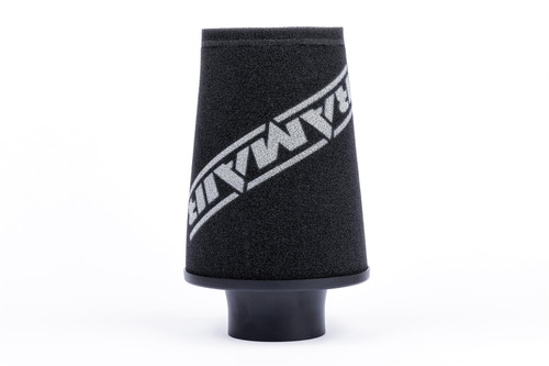 Ramair Small Foam Filter Aluminium Base 80mm (3.1inch) OD Black - JS-107L-BK
