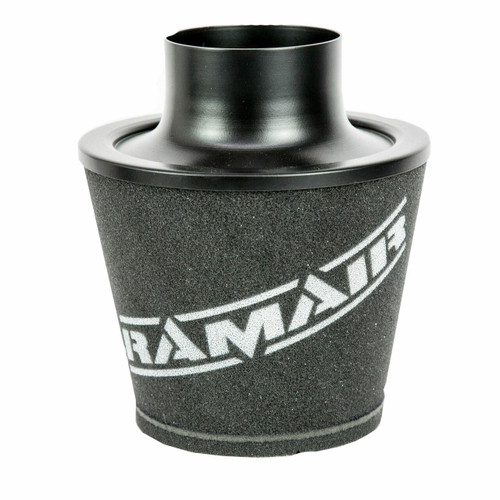 Ramair Large Foam Filter Aluminium Base 100mm (3.9inch) OD Black