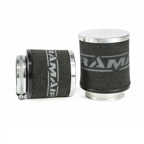 Chrome Cap Motorcycle Pod Foam Air Filter 55mm - MC-008