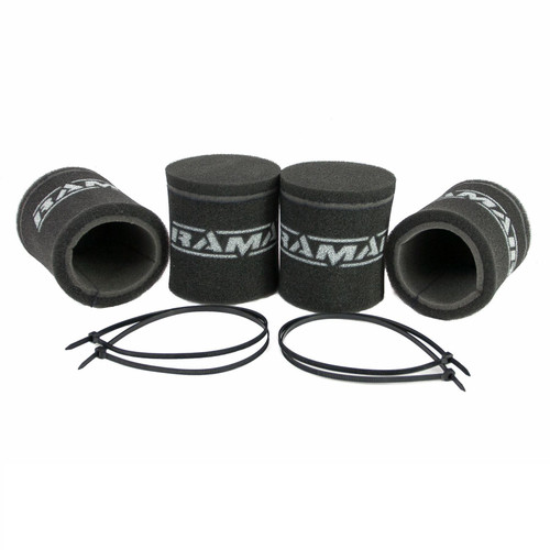 4x Single Inlet Motorcycle Carb Sock Foam Air Filter 102mm - MS-002X4