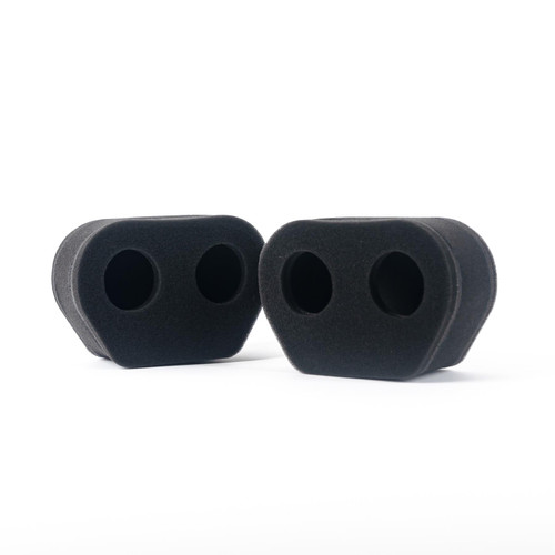 2x Twin Inlet Motorcycle Carb Sock Foam Air Filter 77mm - MS-006