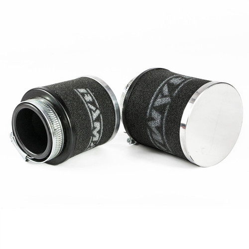 Chrome Cap Motorcycle Pod Foam Air Filter 48mm - MC-006