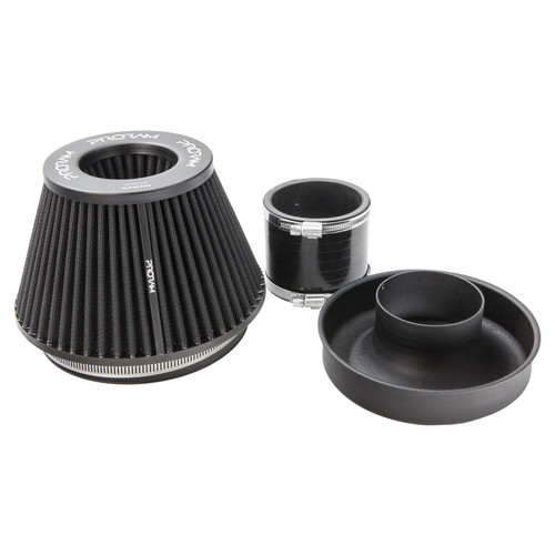 PRORAM 70mm ID Neck Medium Cone Air Filter with Velocity Stack and Coupling