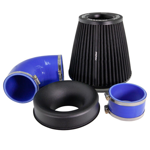 Ford Focus Ramair Induction Kit – Performance Pleated Induction Kit for MK2 Focus ST - Blue Hoses - PRK-225-BL