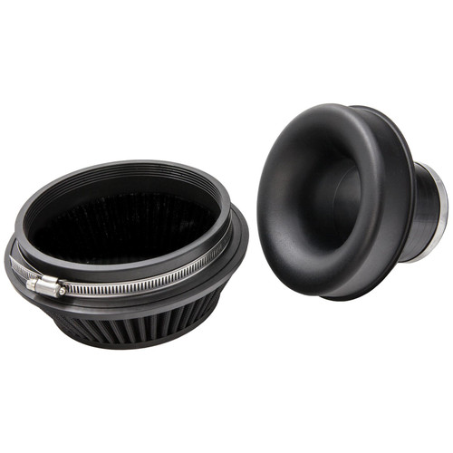 Proram 70mm Id Neck Small Cone Air Filter With Velocity Stack And Coupling Automotive Air Filters Ramair Filters