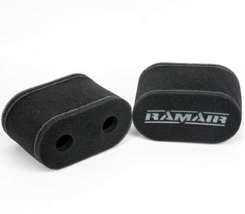 Carb Sock Foam Air Filters Caged 2x 115mm - Tall - CS-911-C