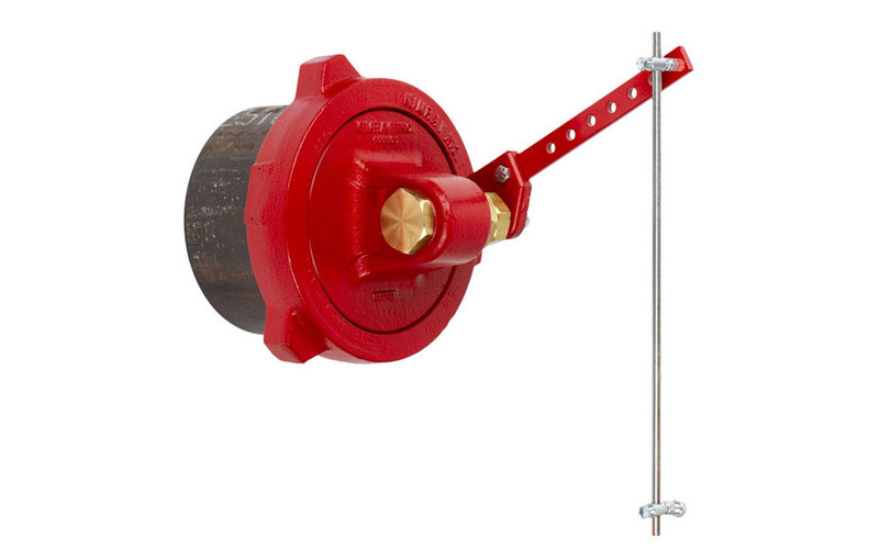 Trunnion assemblies connect to the vessel and sense the liquid level, moving a lever up and down, linking to and operating a lever operated dump valve.  A float and float arm must also be ordered separately to complete the trunnion assembly.