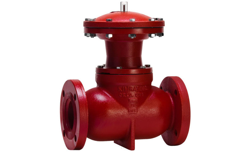With the Pneumatic Piston-Balanced Liquid Dump Valve, upstream vs downstream pressure is balanced via communication of the process fluid above and below the balancing piston in order to eliminate imbalance of opening/closing forces due to pressure differential. Designed for liquid systems, and available in pressure-opening (normally closed) or pressure-closing (normally open) configurations.