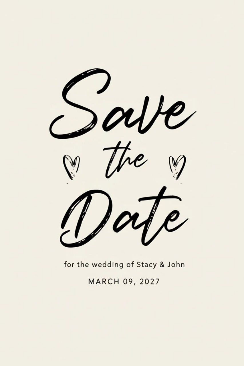 Elegant handwritten design