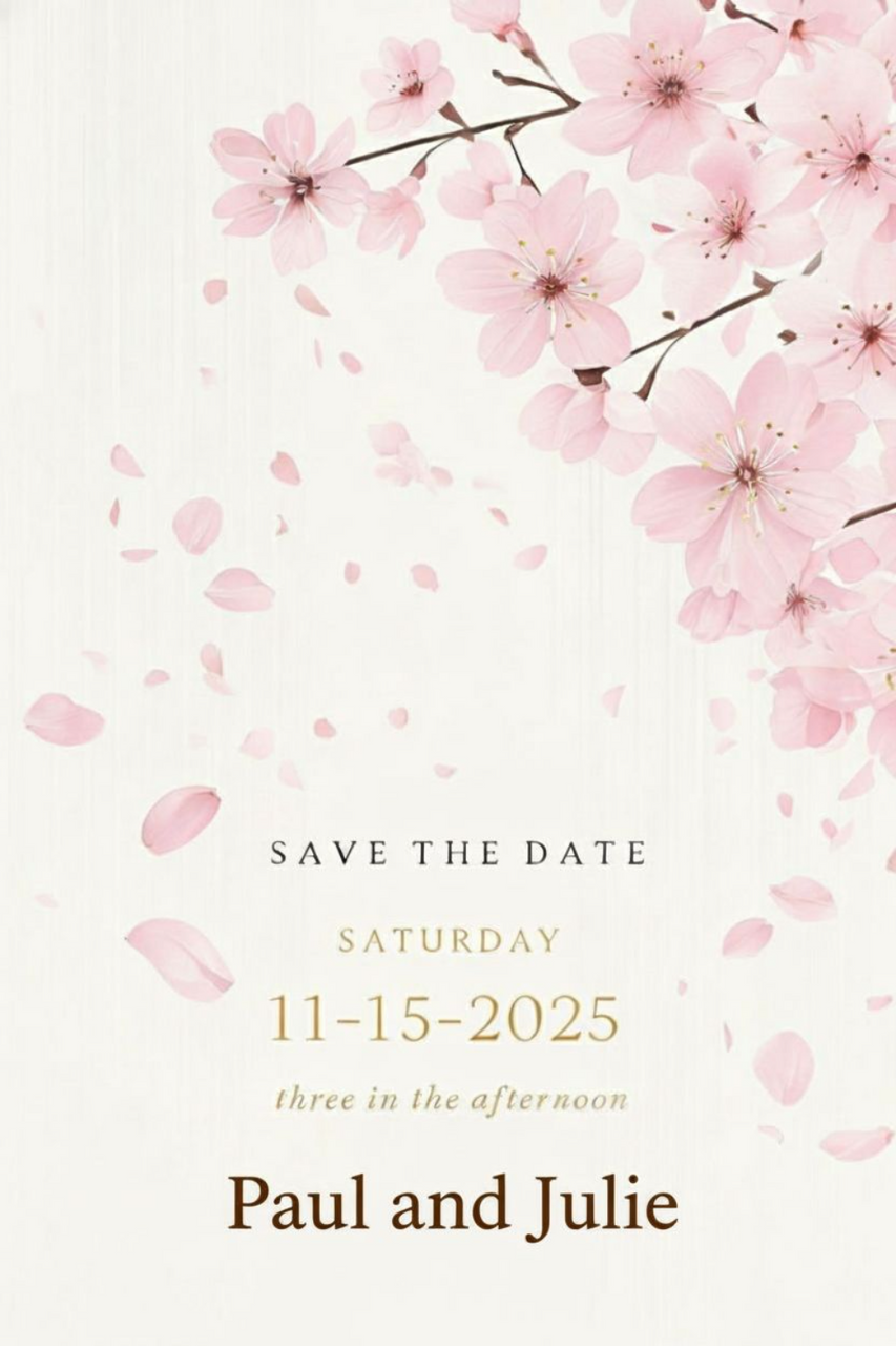 Elegant with cherry blossoms