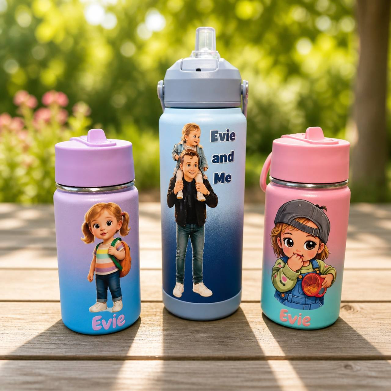 Personalized custom tumblers and water bottles