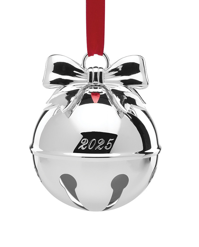   2025 クリスマスモビール Lenox 2025 Jingle Bell Ornament - Silver Plated