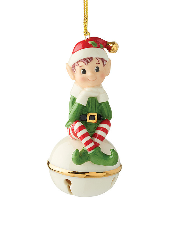 Lenox 2025 Christmas Elf On Bell Ornament - Porcelain (A must have)