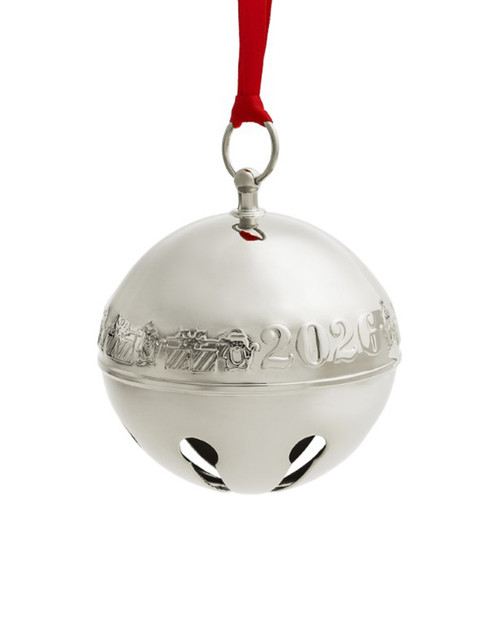 Wallace 2026 Sleigh Bell - 56th Edition (Penguins & Presents theme) Silver Plated