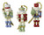 (COMING END OF JULY) Lenox Nutcracker 3 Piece Ornament Set - Boxed Set - 24 Karat Gold Accents - Porcelain