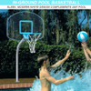 Clear Hoop Jr. Premium Deck-Mounted Pool Basketball Set with 1.90" Post (Anchor NOT Included)
