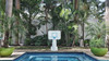 PoolSport Stainless Combo Poolside Basketball and Volleyball Game Set