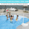 WaterVolly Premium Water-Filled Pool Volleyball Net Set - White
