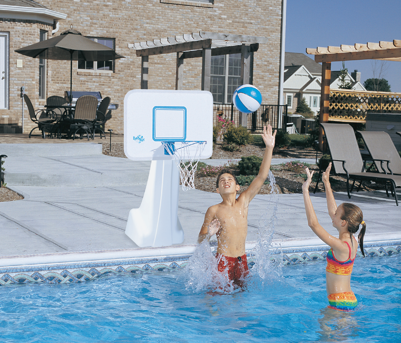 Pool Basketball Hoop PoolSport Stainless Portable Pool