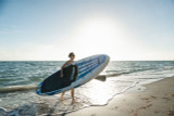 White with Blue  Inflatable SUP