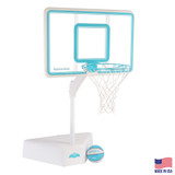 Splash & Shoot Clear Pool Basketball Hoop, Aqua