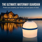 Solar Powered Self-Illuminating Buoy With Light Engine - 20" -  Yellow