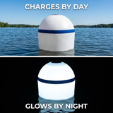 Solar Powered Self-Illuminating Buoy With Light Engine - 20" -  Green