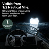 Solar Powered Self-Illuminating Buoy With Light Engine - 14" - White