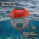 Solar Powered Self-Illuminating Buoy With Light Engine - 14" - Red