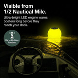 Solar Powered Self-Illuminating Buoy With Light Engine - 14" - Yellow